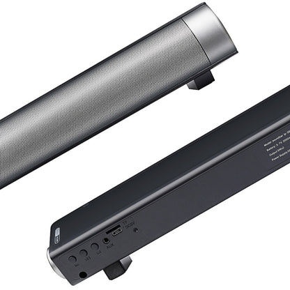 Soundbar LP-08 CE0152 USB MP3 Player 2.1CH Bluetooth Wireless Sound Bar Speaker with Remote Control(Silver) - Desktop Speaker by buy2fix | Online Shopping UK | buy2fix