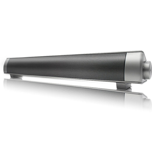 Soundbar LP-08 (CE0150) USB MP3 Player 2.1CH Bluetooth Wireless Sound Bar Speaker (Silver) - Desktop Speaker by buy2fix | Online Shopping UK | buy2fix