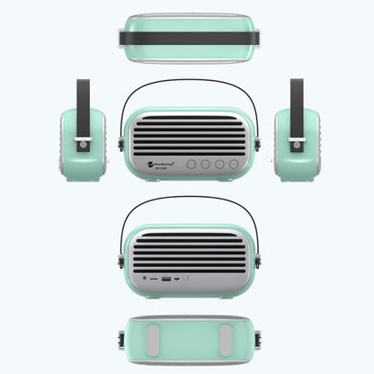 NewRixing NR-3000 Stylish Household Bluetooth Speaker with Hands-free Call Function, Support TF Card & USB & FM & AUX(Green) - Desktop Speaker by NewRixing | Online Shopping UK | buy2fix