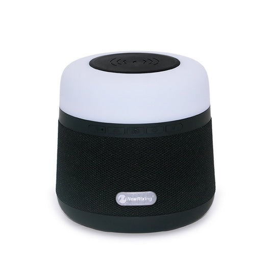 NewRixing NR-3500 Multi-function Atmosphere Light Wireless Charging Bluetooth Speaker with Hands-free Call Function, Support TF Card & USB & FM & AUX(Black) - Desktop Speaker by NewRixing | Online Shopping UK | buy2fix