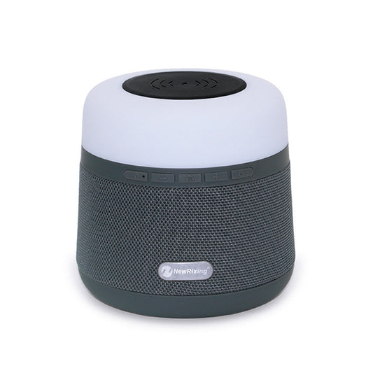 NewRixing NR-3500 Multi-function Atmosphere Light Wireless Charging Bluetooth Speaker with Hands-free Call Function, Support TF Card & USB & FM & AUX (Grey) - Desktop Speaker by NewRixing | Online Shopping UK | buy2fix