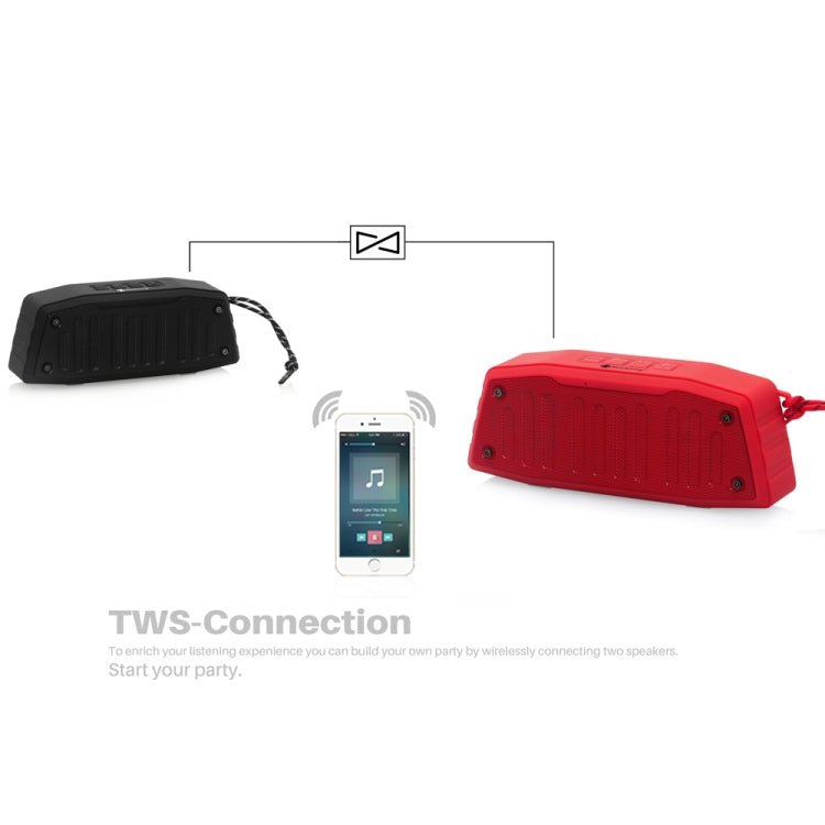 NewRixing NR-4019 Outdoor Portable Bluetooth Speaker with Hands-free Call Function, Support TF Card & USB & FM & AUX (Blue) - Desktop Speaker by NewRixing | Online Shopping UK | buy2fix