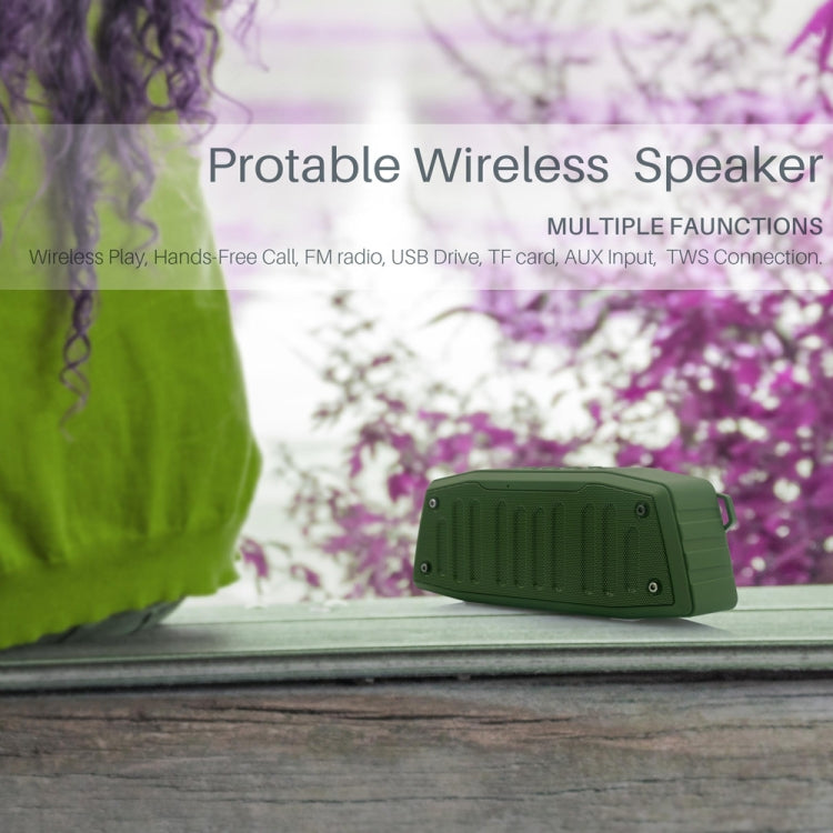 NewRixing NR-4019 Outdoor Portable Bluetooth Speaker with Hands-free Call Function, Support TF Card & USB & FM & AUX (Red) - Desktop Speaker by NewRixing | Online Shopping UK | buy2fix