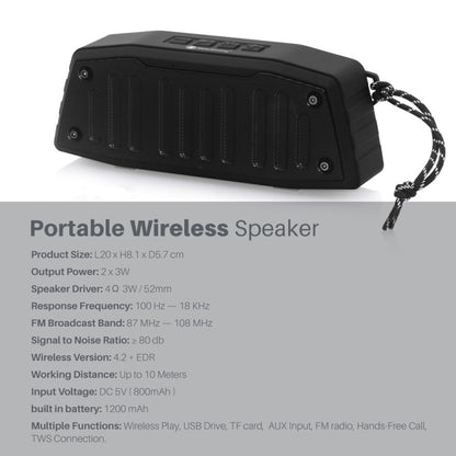NewRixing NR-4019 Outdoor Portable Bluetooth Speaker with Hands-free Call Function, Support TF Card & USB & FM & AUX (Red) - Desktop Speaker by NewRixing | Online Shopping UK | buy2fix