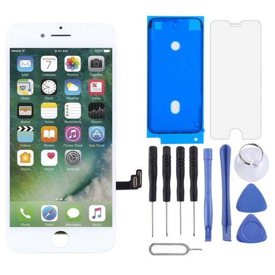 Original-LCD-Bildschirm und Digitizer-Vollmontage für iPhone 7 (Weiß)