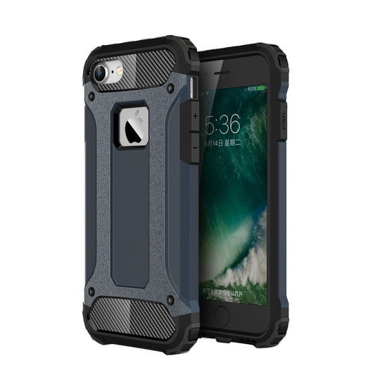 For iPhone 7 Armor TPU + PC Combination Phone Case(Dark Blue) by buy2fix