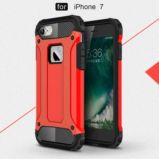 For iPhone 7 Armor TPU + PC Combination Phone Case(Red) by buy2fix