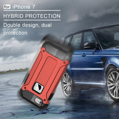 For iPhone 7 Armor TPU + PC Combination Phone Case(Red) by buy2fix