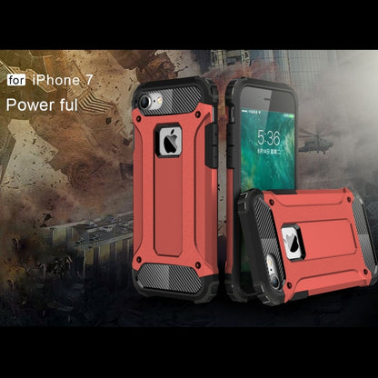 For iPhone 7 Armor TPU + PC Combination Phone Case(Red) by buy2fix