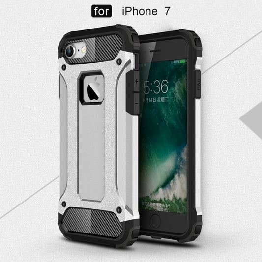 For iPhone 7 Armor TPU + PC Combination Phone Case(Silver) by buy2fix