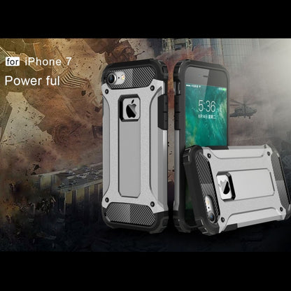 For iPhone 7 Armor TPU + PC Combination Phone Case(Silver) by buy2fix