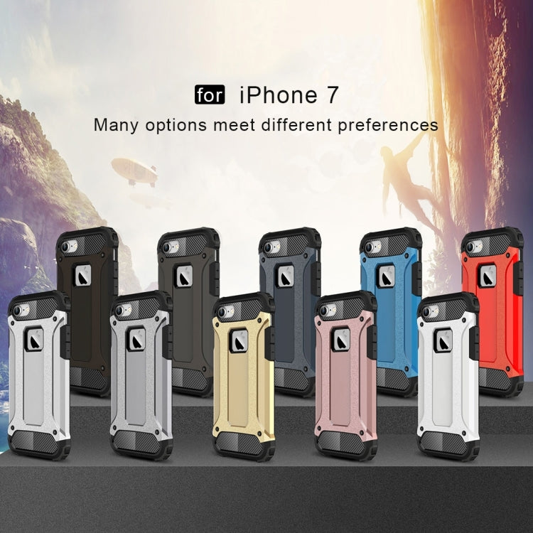 For iPhone 7 Armor TPU + PC Combination Phone Case(Silver) by buy2fix