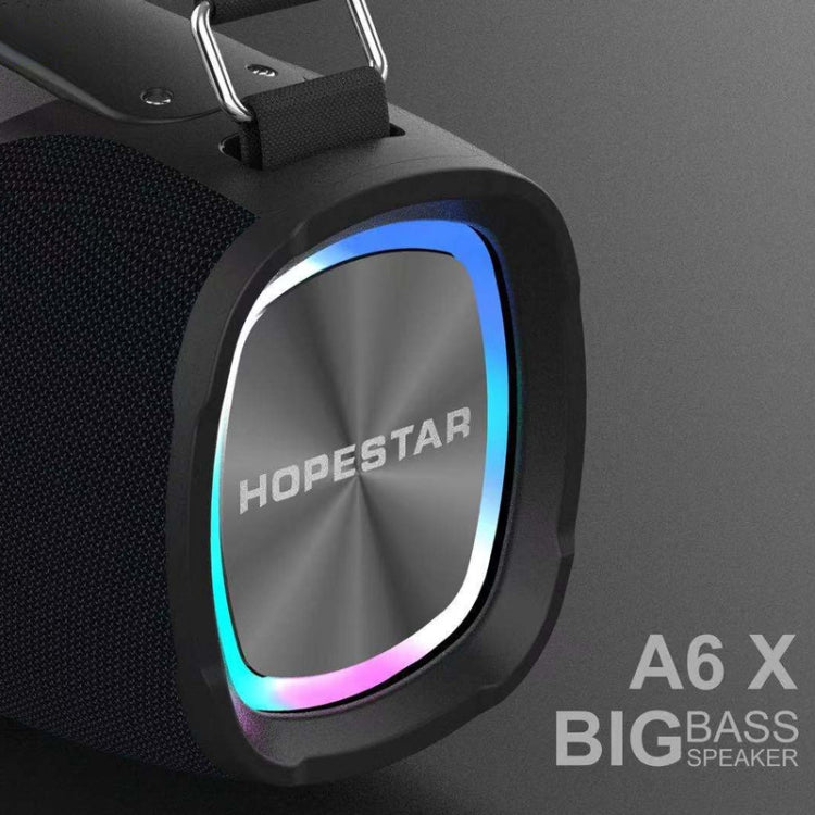 HOPESTAR A6X TWS Portable Outdoor Bluetooth Speaker with Colorful Music Lights, Support Power Bank & Hands-free Call & U Disk & TF Card & 3.5mm AUX(Camouflage Grey) - Desktop Speaker by HOPESTAR | Online Shopping UK | buy2fix