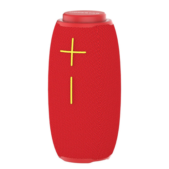 HOPESTAR P31 TWS Portable Outdoor Waterproof Lens-style Head Bluetooth Speaker with LED Color Light, Support Hands-free Call & U Disk & TF Card & 3.5mm AUX & FM (Red)