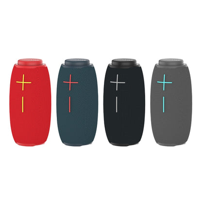 HOPESTAR P31 TWS Portable Outdoor Waterproof Lens-style Head Bluetooth Speaker with LED Color Light, Support Hands-free Call & U Disk & TF Card & 3.5mm AUX & FM (Red) - Desktop Speaker by HOPESTAR | Online Shopping UK | buy2fix