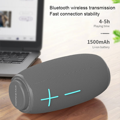 HOPESTAR P31 TWS Portable Outdoor Waterproof Lens-style Head Bluetooth Speaker with LED Color Light, Support Hands-free Call & U Disk & TF Card & 3.5mm AUX & FM (Red) - Desktop Speaker by HOPESTAR | Online Shopping UK | buy2fix