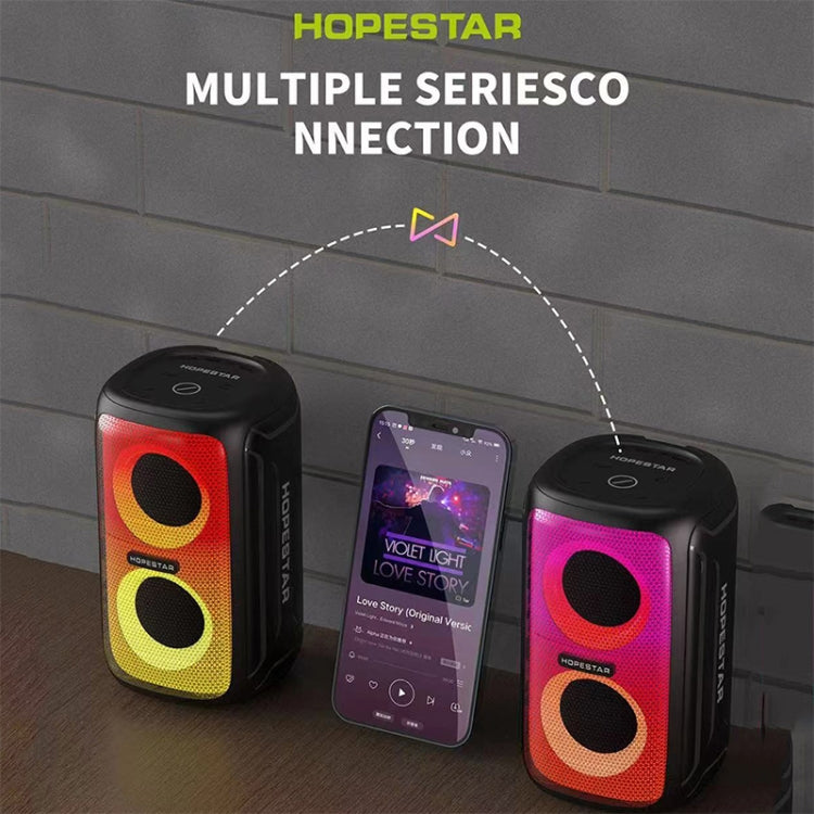 HOPESTAR Party 110 Mini Colorful Lights Wireless Bluetooth Speaker (Blue) - Desktop Speaker by HOPESTAR | Online Shopping UK | buy2fix