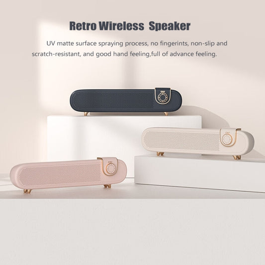 EWA L102 Classic Style Retro Bluetooth Wireless Speaker, Support TF/AUX(Black) - Desktop Speaker by EWA | Online Shopping UK | buy2fix