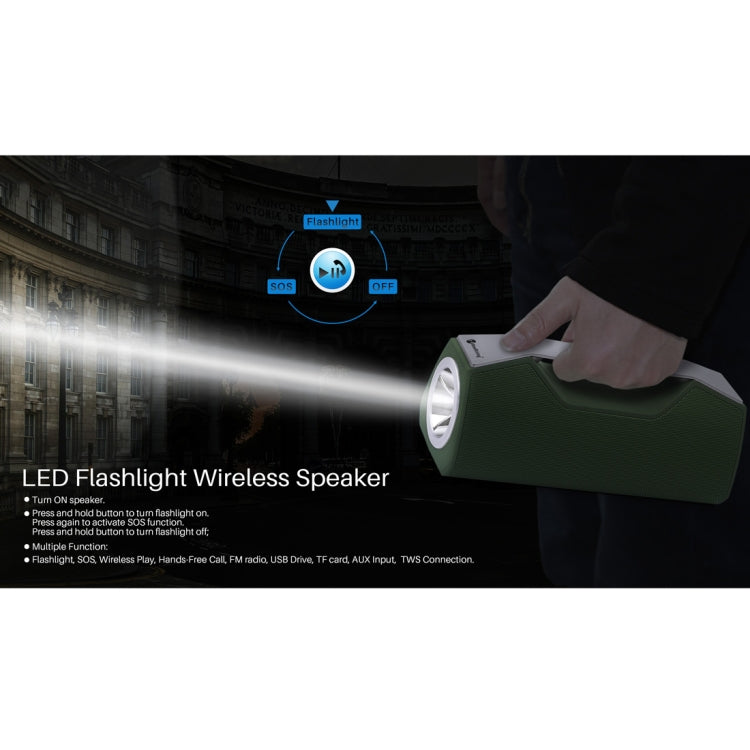 NewRixing NR-2028 Portable Lighting Wireless Bluetooth Stereo Speaker Support TWS Function Speaker (Black) - Desktop Speaker by NewRixing | Online Shopping UK | buy2fix