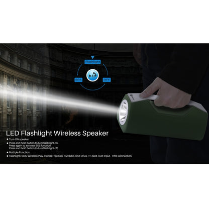 NewRixing NR-2028 Portable Lighting Wireless Bluetooth Stereo Speaker Support TWS Function Speaker (Grey) - Desktop Speaker by NewRixing | Online Shopping UK | buy2fix