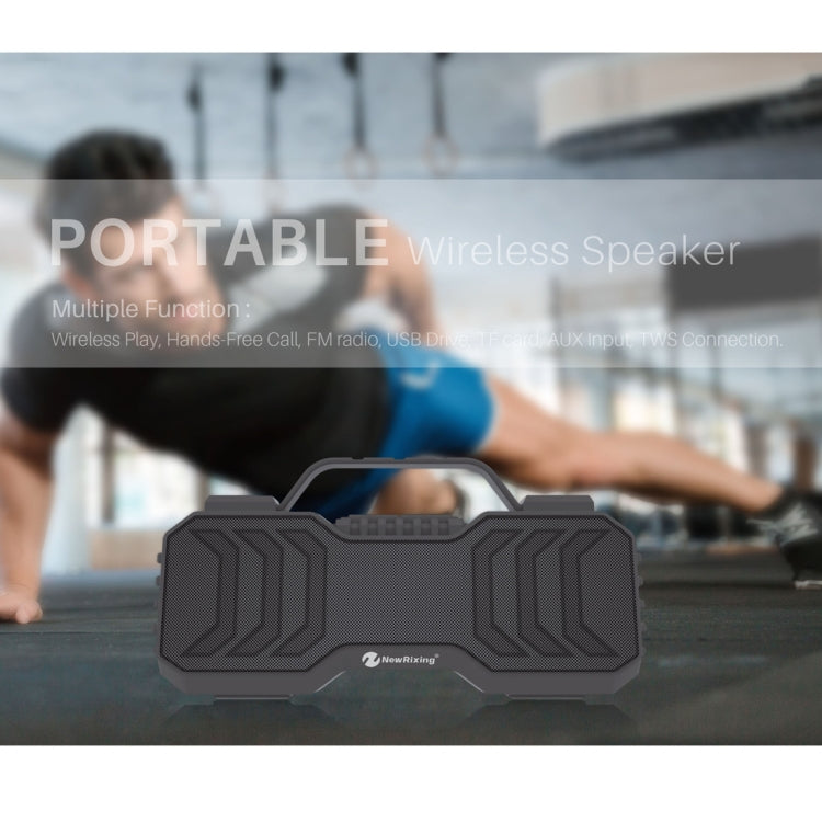 NewRixing NR-2029 Portable Wireless Bluetooth Stereo Speaker Support TWS Function Speaker(Black) - Desktop Speaker by NewRixing | Online Shopping UK | buy2fix
