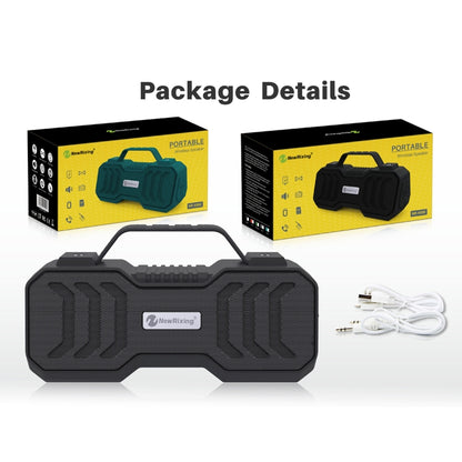 NewRixing NR-4500 Portable Wireless Bluetooth Stereo Speaker Support TWS / FM Function Speaker (Grey) - Desktop Speaker by NewRixing | Online Shopping UK | buy2fix