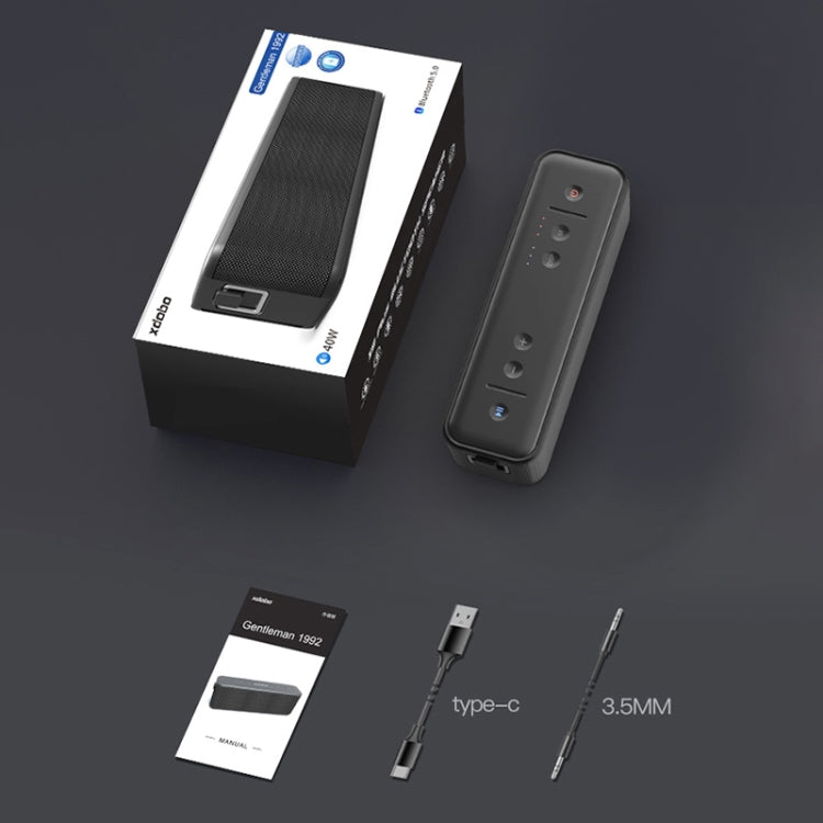 XDOBO Gentleman 1992 IPX7 Waterproof Portable TWS Wireless Bluetooth Speaker - Desktop Speaker by XDOBO | Online Shopping UK | buy2fix