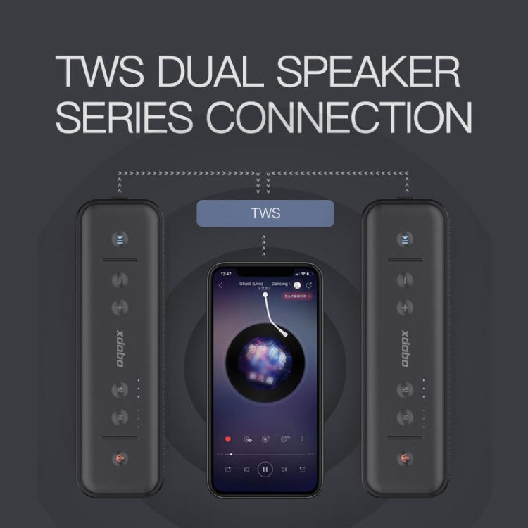 XDOBO Gentleman 1992 IPX7 Waterproof Portable TWS Wireless Bluetooth Speaker - Desktop Speaker by XDOBO | Online Shopping UK | buy2fix