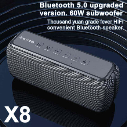 XDOBO X8 60W Wireless Bluetooth Speaker Outdoor Subwoofer Support TWS & TF Card (Red) - Desktop Speaker by XDOBO | Online Shopping UK | buy2fix