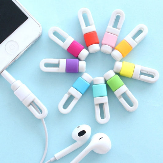 Earphone Headphone Wire Cable Line Protective Cover Winder Cord Wrap Organizer, Random Color Delivery by buy2fix