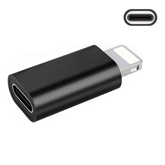 ENKAY Hat-Prince HC-6 Mini ABS USB-C / Type-C 3.1 to 8 Pin Port Connector Adapter(Black) by ENKAY