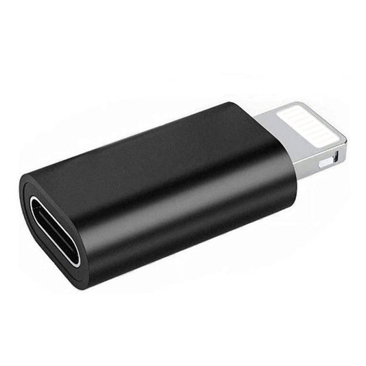 ENKAY Hat-Prince HC-6 Mini ABS USB-C / Type-C 3.1 to 8 Pin Port Connector Adapter(Black) by ENKAY