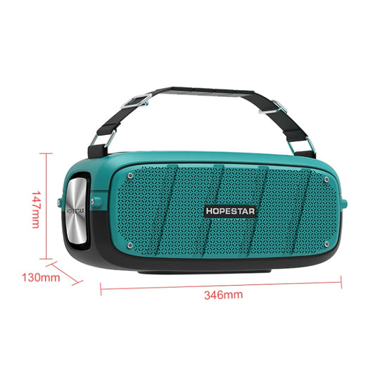HOPESTAR A20 Pro TWS Portable Outdoor Waterproof Subwoofer Bluetooth Speaker with Microphone, Support Power Bank & Hands-free Call & U Disk & TF Card & 3.5mm AUX (Blue) - Desktop Speaker by HOPESTAR | Online Shopping UK | buy2fix