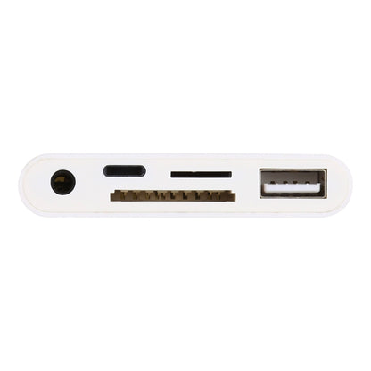 5 in 1 8 Pin to USB HUB And USB-C / Type-C And 3.5mm Earphone And SD And TF Card Reader by buy2fix