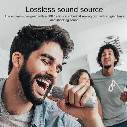 YS-203 Bluetooth Karaoke Speaker Wireless Microphone (Gold) - Microphone by buy2fix | Online Shopping UK | buy2fix