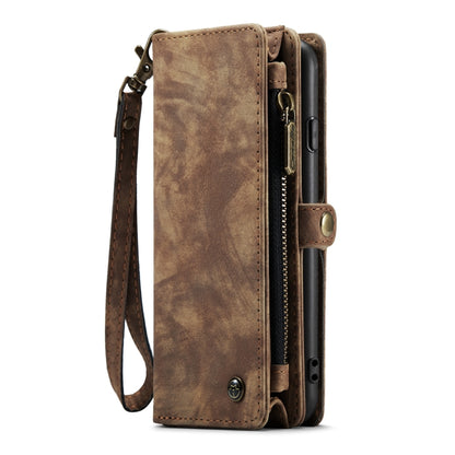 CaseMe for  iPhone 8 & 7  Multifunctional Leather Billfold with Detachable Magnetic PC Back Protective Case & Holder & 10 Card Slots & 3 Cash Slots & 1 Zipper Wallet & 2 Photo Frames & 3 Magnetic Clasps(Coffee) - More iPhone Cases by CaseMe | Online Shopping UK | buy2fix