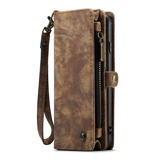 CaseMe for  iPhone 8 & 7  Multifunctional Leather Billfold with Detachable Magnetic PC Back Protective Case & Holder & 10 Card Slots & 3 Cash Slots & 1 Zipper Wallet & 2 Photo Frames & 3 Magnetic Clasps(Coffee) - More iPhone Cases by CaseMe | Online Shopping UK | buy2fix