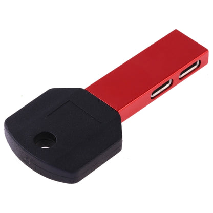 RC16 Dual 8 Pin Female to 8 Pin Male Key Shape Mini Portable Audio & Charge Adapter(Red) by buy2fix