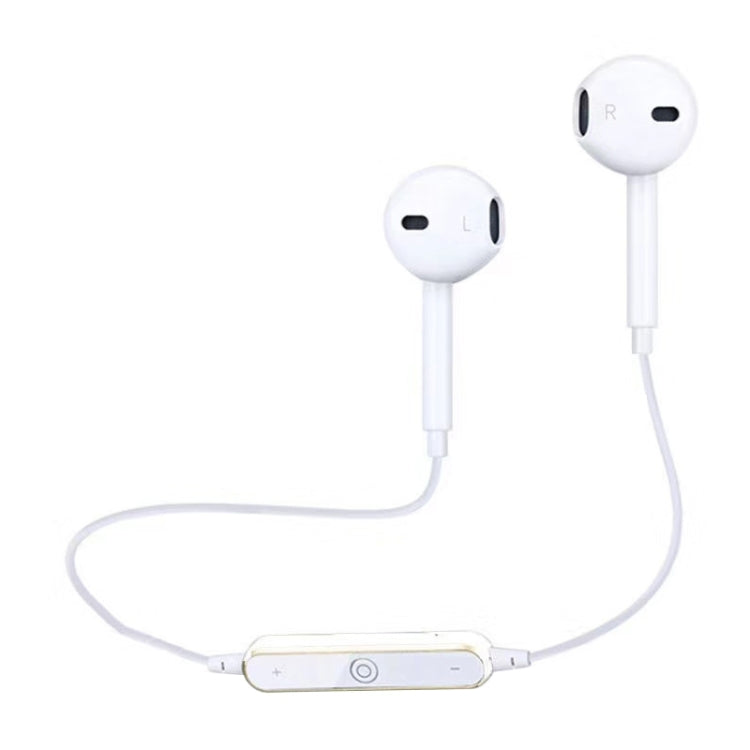 BT-10 Wireless Bluetooth Ear Headphone Sports Headset with Microphones, for Smartphone, Built-in Bluetooth Wireless Transmission, Transmission Distance: within 10m(White) - Sport Earphone by buy2fix | Online Shopping UK | buy2fix