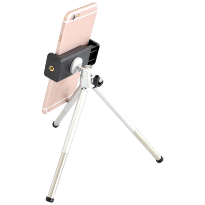 Multi-functional Aluminum Alloy Mount Tripod with Phone Clamp (Silver) - Desktop Holder by buy2fix | Online Shopping UK | buy2fix