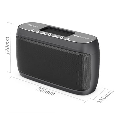 OneDer D1 60W Portable HiFi Bass Wireless Bluetooth Speaker, Support Hands-free / USB / AUX / TF (Grey) - Desktop Speaker by OneDer | Online Shopping UK | buy2fix