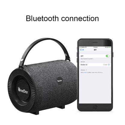 Oneder V3 Outdoor Hand-held Wireless Bluetooth Speaker, Support Hands-free & FM & TF Card & AUX & USB Drive (Red) - Desktop Speaker by OneDer | Online Shopping UK | buy2fix