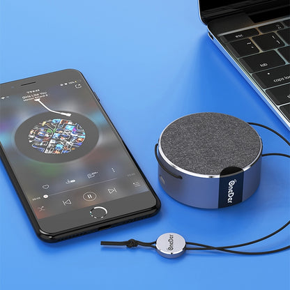 Oneder V12 Mini Wireless Bluetooth Speaker with Lanyard, Support Hands-free(Pink) - Desktop Speaker by OneDer | Online Shopping UK | buy2fix