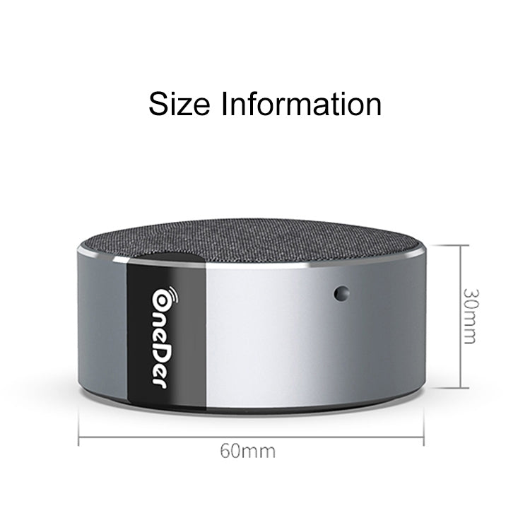 Oneder V12 Mini Wireless Bluetooth Speaker with Lanyard, Support Hands-free(Gold) - Desktop Speaker by OneDer | Online Shopping UK | buy2fix