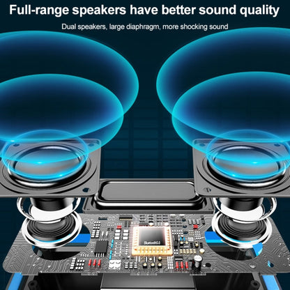 EBS-308 Outdoor Portable Mini Wireless Bluetooth Subwoofer Speaker(Black) - Waterproof Speaker by buy2fix | Online Shopping UK | buy2fix