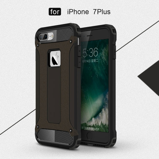 For iPhone 7 Plus Magic Armor TPU + PC Combination Case(Black) by buy2fix