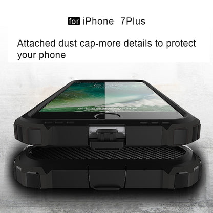 For iPhone 7 Plus Magic Armor TPU + PC Combination Case(Grey) by buy2fix