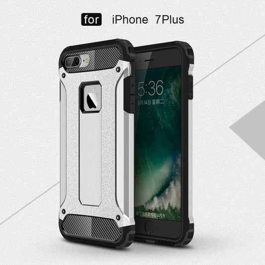 For iPhone 7 Plus Magic Armor TPU + PC Combination Case(Silver) by buy2fix