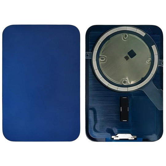 For iPhone 17 Pro Glass Battery Back Cover with MagSafe Magnet(Blue)