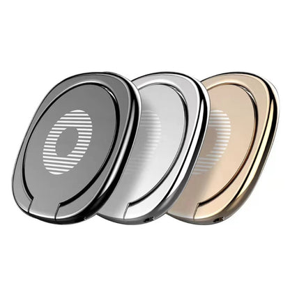 2pcs Universal 360 Degrees Rotatable Privity Metal Ring Holder Bracket for iPhone, Samsung, HTC, LG, Huawei, Xiaomi, vivo, OPPO, Meizu Mobile Phones or Tablets, Built in Iron Sheet, Support Magnets(Black) - Ring Holder by buy2fix | Online Shopping UK | buy2fix